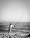 Pescador na Praia da Polvoeira Pescador na Praia da Polvoeira